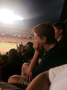 Sea of Orange and Black.